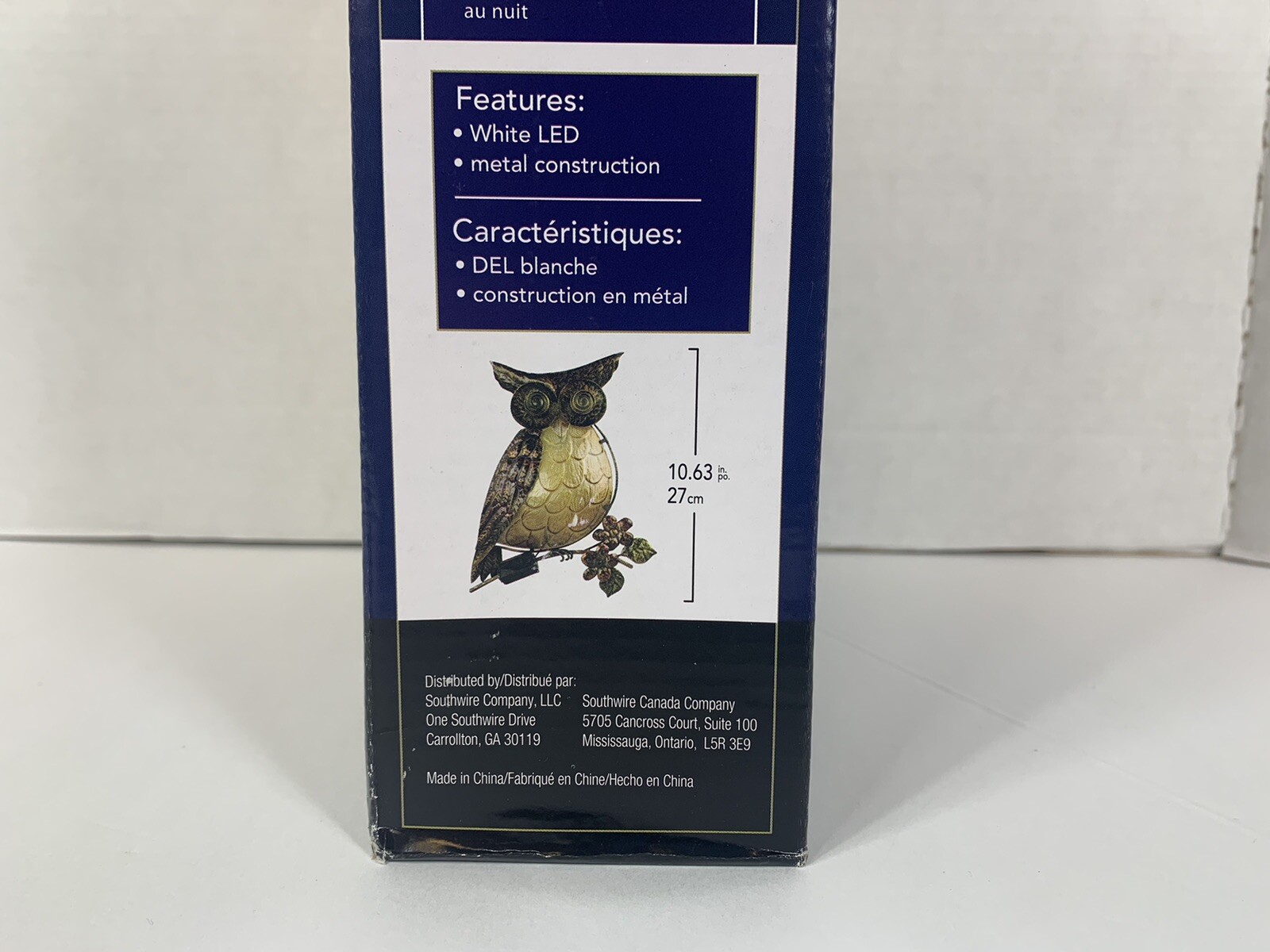 Moonrays 92341 Solar Powered White LED Owl Wall Art for sale online | eBay