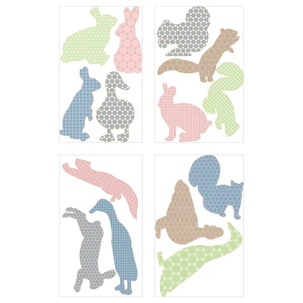 Ikea Klatta Decorative Stickers Scampering Animals 503 179 02 For
