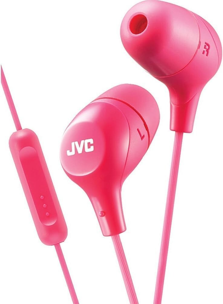 JVC Memory Foam Earbud Marshmallow Memory Foam Earbud with Mic Pink HAFX38MP