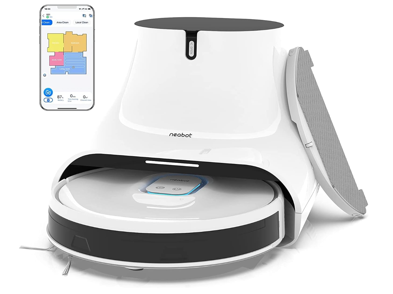 Q11 Robot Vacuum and Mop, 4000Pa Strong Suction Self Emptying Robotic