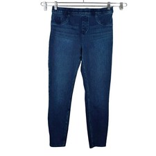 Spanx Jean-ish Ankle Leggings skinny Twilight Rinse blue 90s sz L