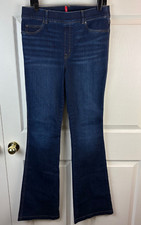 Women's Spanx Everywhere Flare Jeans Pull On Blue Large Tall