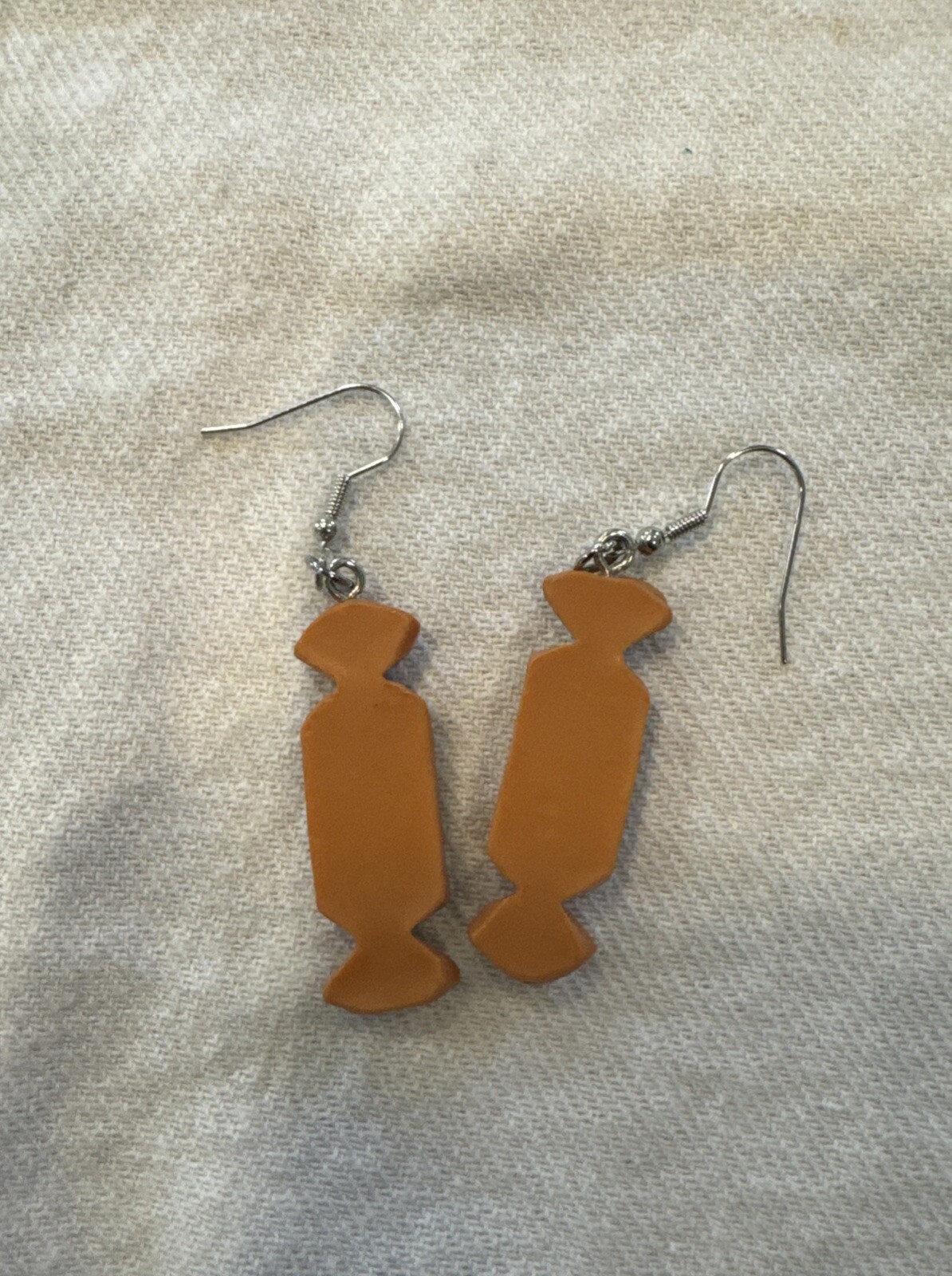 Snickers Candy Bar Dangle  Earrings - Chocolate P… - image 3