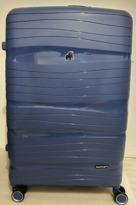Mamhut großer PP Hartschalenkoffer Koffer erweiterbar Tsa Schloss marine 76 cm