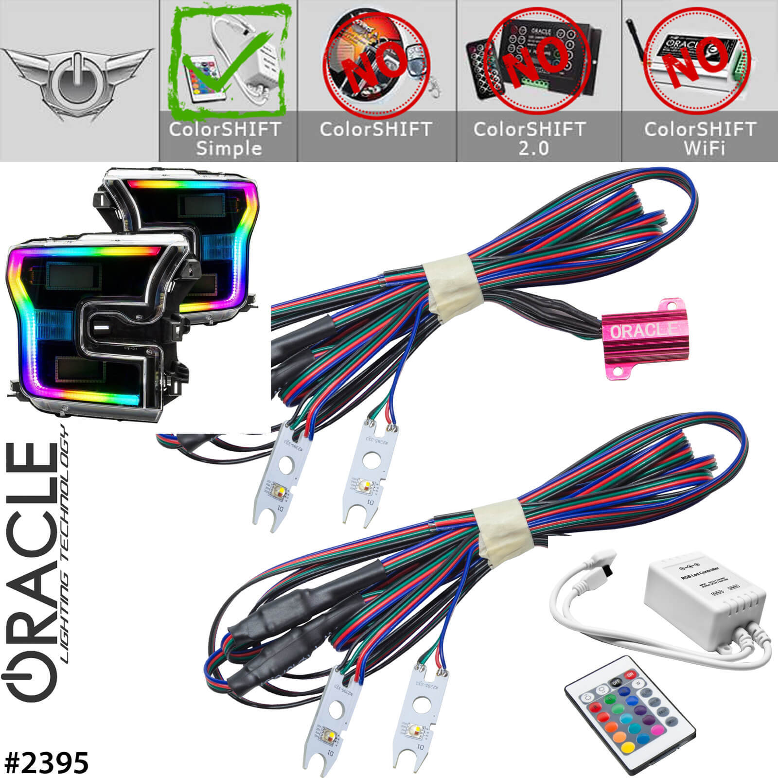 ORACLE Perimeter ColorSHIFT LED DRL for LED Headlights for 15-17 Ford