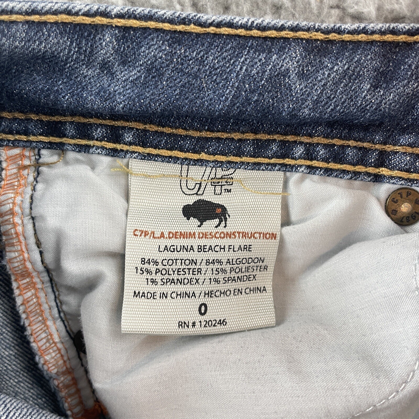 Chip And Pepper Jeans Womens Size 0 Laguna Beach Flare Boot Cut Blue