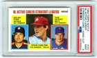 NOLAN RYAN~POP 85~1984 TOPPS NESTLE HAND-CUT STRIKEOUT LDRS. PSA-9 MINT CARD#707