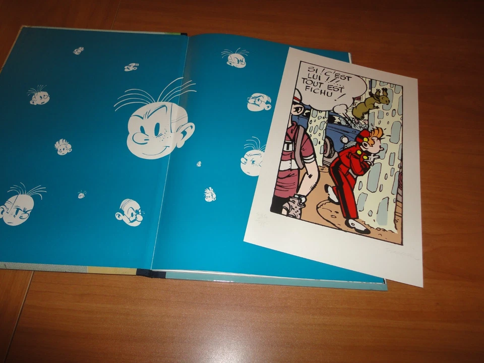 SPIROU ET FANTASIO : LA MAUVAISE TETE ==  TIRAGE LIMITÉ == SIGNÉ PAR FRANQUIN - Photo 4/4