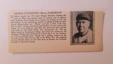 George Earnshaw & Les Tietje White Sox 1935 Baseball Player Panel
