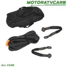 ALL-CARB 1"×30ft Kinetic Recovery Rope (34000lbs) Heavy Duty with 2 Soft Shackle
