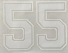 Original Vintage Number 55 Iron On Transfer