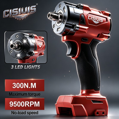 CISIVIS 1/2'' High-Torque Impact Wrench-Bare Tool For Milwaukee M18 Battery