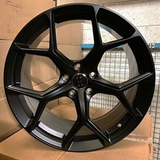 23" AUDI Q7 SQ7 2016-2026 RS6F DESIGN SATIN BLACK 10J ALLOY WHEELS / SET OF 4