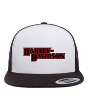 NEW KUSTOM HATZ HARLEY DAVIDSON V4 SNAPBACK HAT BLK/WHT/BLK MADE IN USA LIMITED