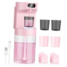 Automatic Mouthwash Dispenser for Bathroom,20.29 oz Touchless Electric Pink