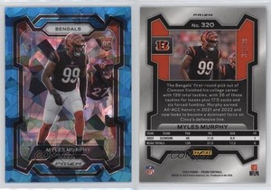 2023 Panini Prizm Rookies Blue Ice Prizm /99 Myles Murphy #320 Rookie RC
