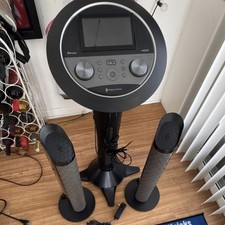 The Singing Machine ISM1080X Pedestal Karaoke System Bluetooth HDMI USB