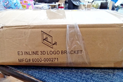 E3 InLine 3D Logo Bracket 6000-000271 New