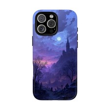 For iPhone / Galaxy / Pixel   Gothic Castle Graveyard Phone Case