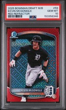 2025 Bowman Draft Mega Box Chrome Kevin Mcgonigle #59 Red Refractor /5 PSA 10