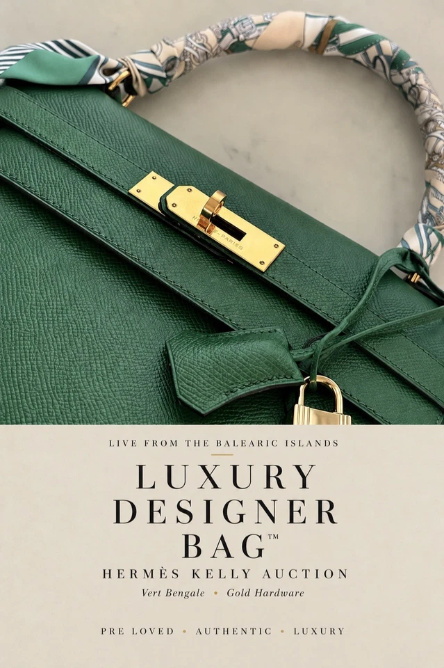 Hermès Kelly & Chanel  £1 Starts | Live from Ibiza with Luxury Designer Bag