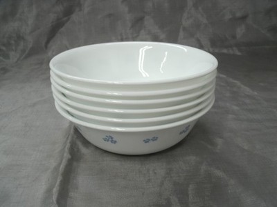 Corning Ware Corelle SECRET GARDEN Set of 8~6-1/4'' Soup Cereal Bowls USA ec 2
