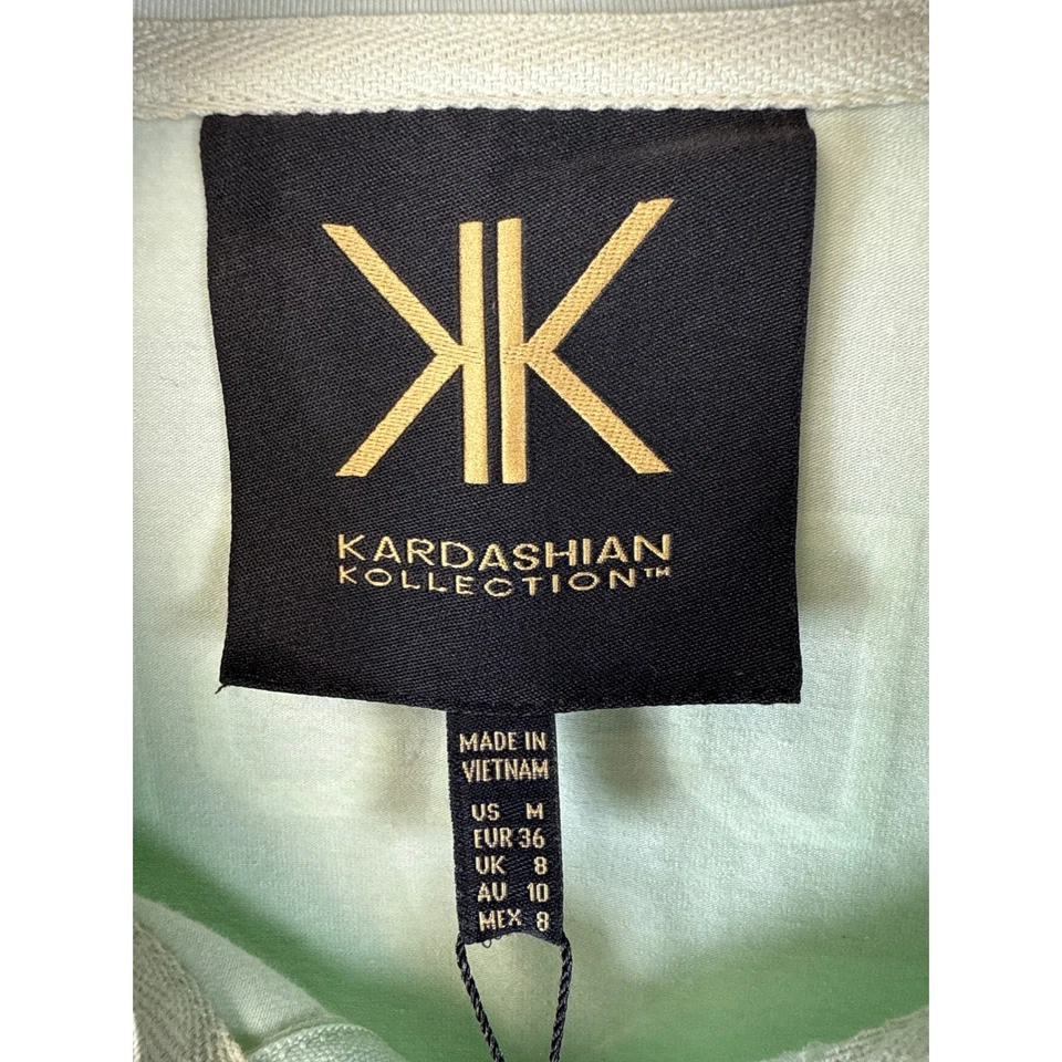 NUEVO CON ETIQUETAS Kardashian Colección Sears Signature Cremallera Sudadera con Capucha Chaqueta para Mujer Talla M Verde Foto 4 de 4