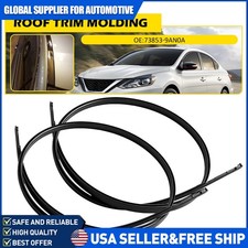 2x Driver And Passenger Side Roof Drip Trim Molding For 2013-2018 Nissan Sentra 2x Driver And Passenger Side Roof Drip Trim Molding For 2013-2018 Nissan Sentra