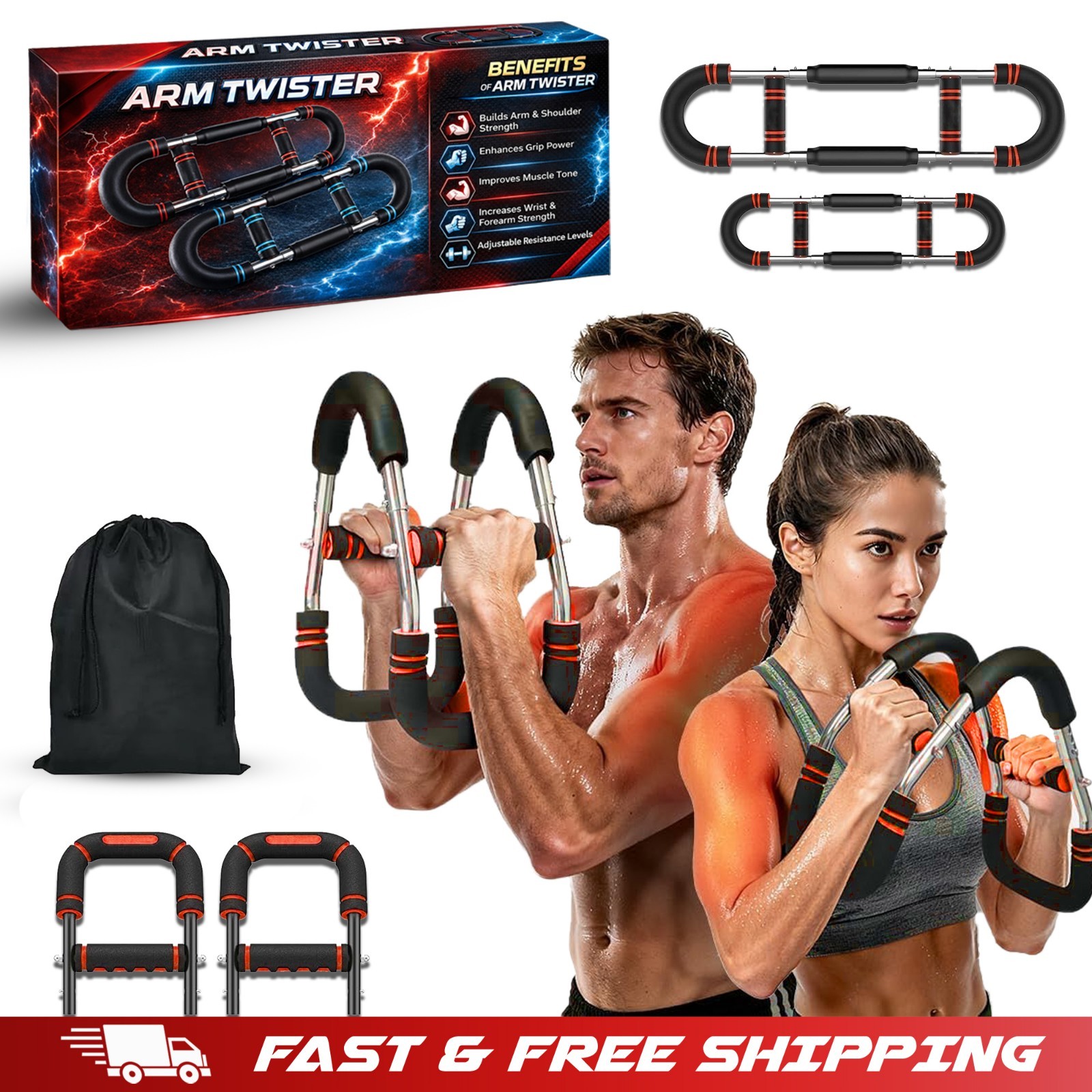 Heavy Duty Power Twister Arm & Chest Trainer for Men Chest A