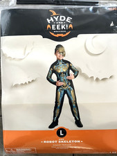 Hyde and Eek Kids LARGE 10-12 "Robot Skeleton" 2 Piece Costume NEW in Package