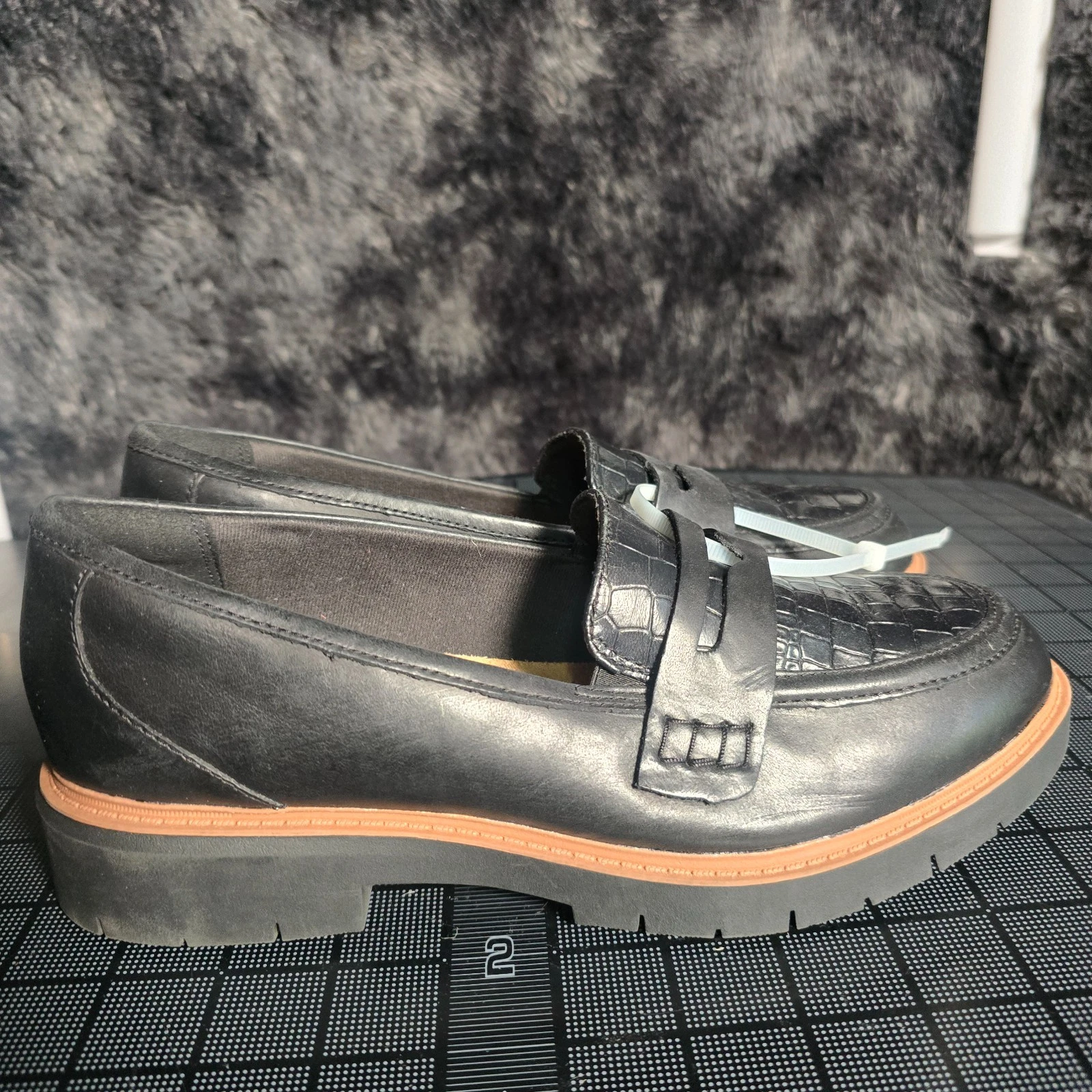 Mocassini donna Clarks Westlynn Ayla pelle nera misura 5 5D larghi