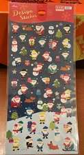 DAISO - Design Sticker  ~Santa  Snowman Christmas Stickers  ☃️🎄Kawaii Japan 🎅