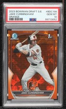 2023 Bowman Chrome Draft Sapphire Edition Orange 2/25 Jake Cunningham 0j5i