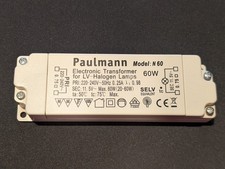 Paulmann Trafo N60 – 12V Transformator 60VA für Halogenlampen / Leuchten