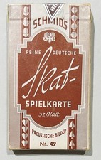 Skat-Spielkarten Preussisches Bild Nr. 49 Kartenspiel Spiel München Schmid 1940