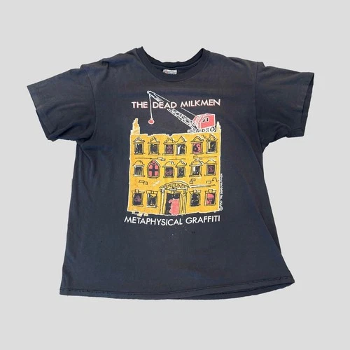 Dead Milkmen Punk Rock Faded Grunge Single Stitch T 1990s vintage concert t-shirt, vintage, size XL, single stitch, B+ condition