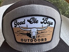 Good Ole Boys Outdoors Cap Hat Snapback Cotton Canvas Mesh Embroidered Riverbed
