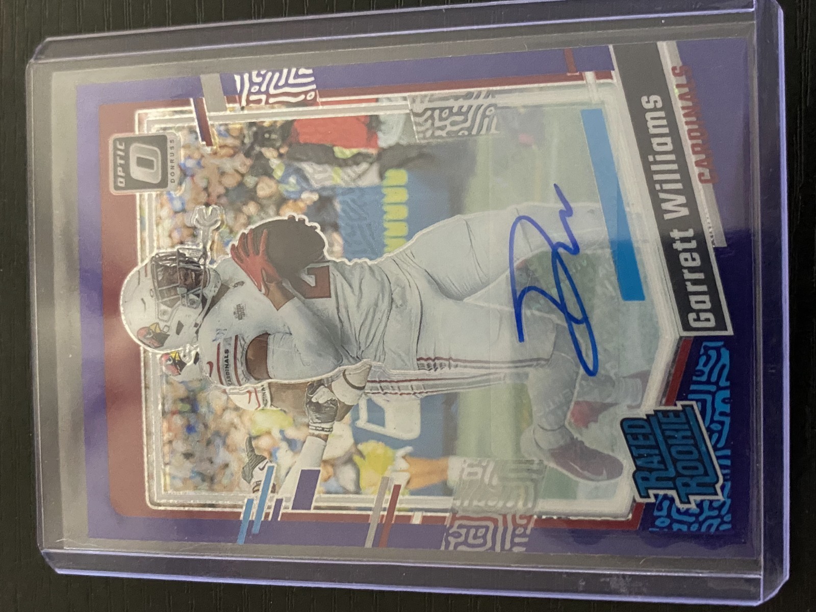 Garrett Williams Panini Donruss Optic #203 Autograph-Purple