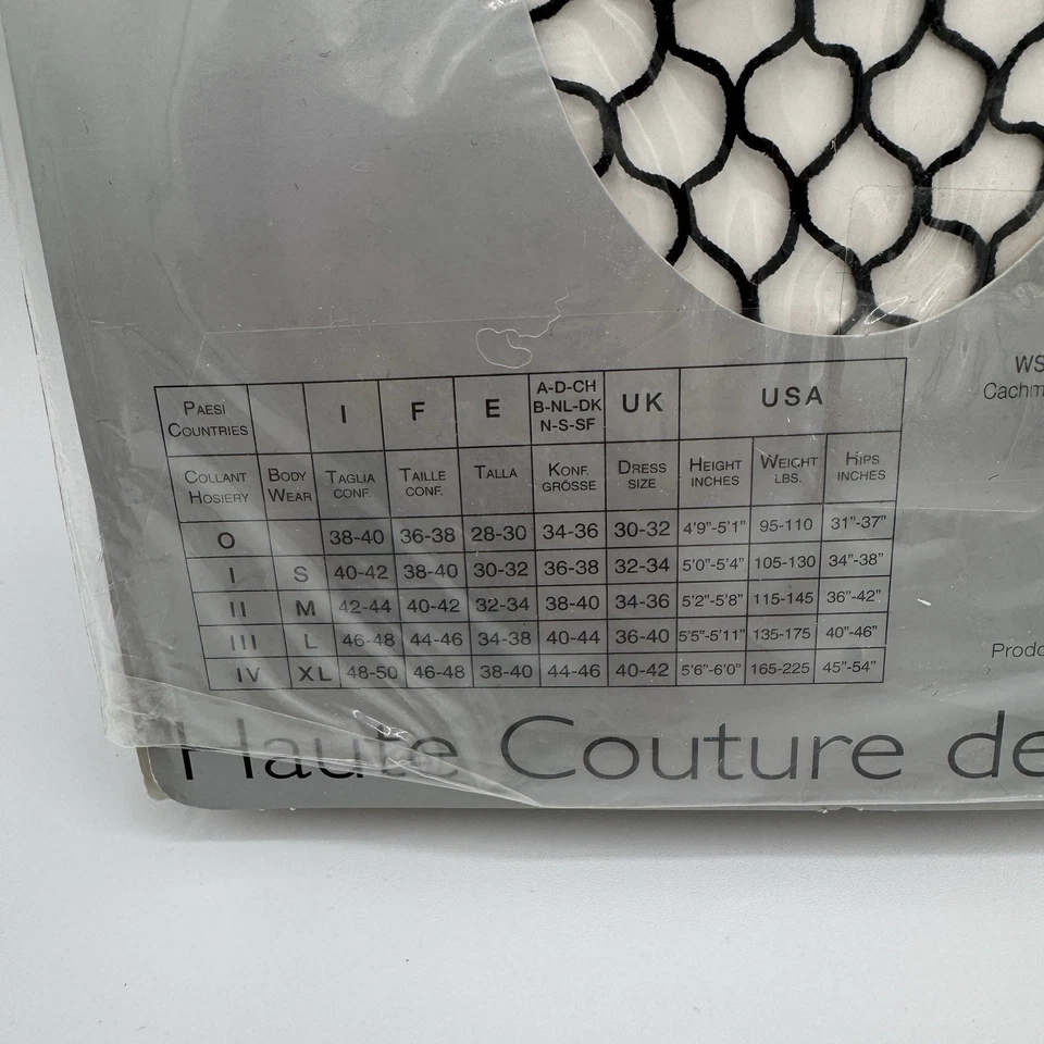 Pierre Mantoux Leggings a Rete Couture Nero Tg III Large Italia Confezione Sigillata - Immagine 4 di 4