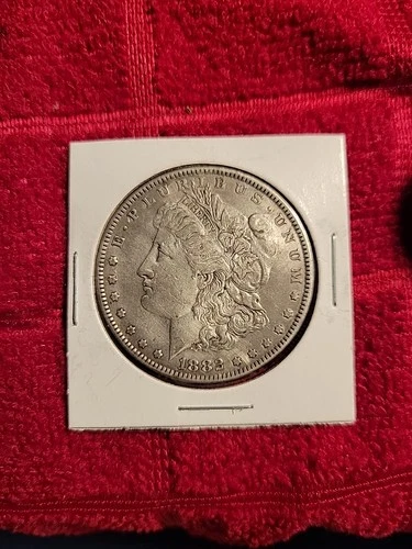 1882 Morgan Silver Dollar AU