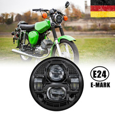 E24 5,75" LED Scheinwerfer mit DRL Hi/Lo Für Simson S51 S50 Schwalbe STAR KR51/2