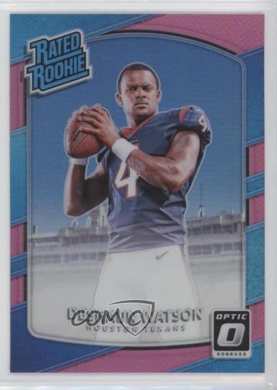 2017 Donruss Optic Rated Rookie Pink Prizm Deshaun Watson #195 0t5