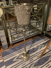 Silver, crystals, Ice Bucket with Stand floor, Stainless Steel Champagne Cooler