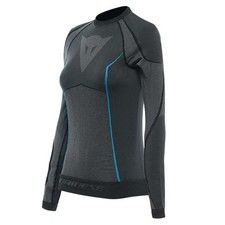 DAINESE DRY LS LADY LONG SLEEVE MOTORCYCLE WICKING BASE LAYER SHIRT WHITE BLUE