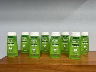 GARNIER FRUCTIS NEW Pure Clean Original Formula Clear 2 In 1 LOT OF 8 SIZE 1.7.
