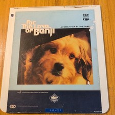 For the Love of Benji 1977 CED Video Disc Mulberry Square Productions CBS/Fox