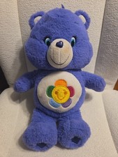 2014 Care Bears Purple Harmony Bear 14" Plush Embroidered Just Play