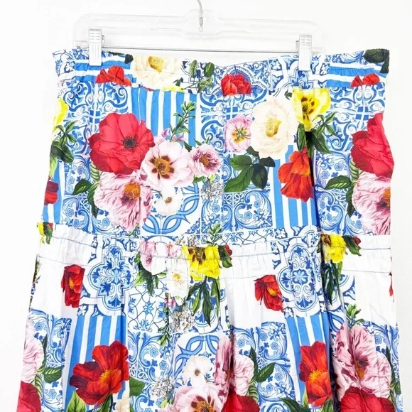 Falda floral Boston Proper Dolce Vita estampado mixto talla XL Foto 3 de 4