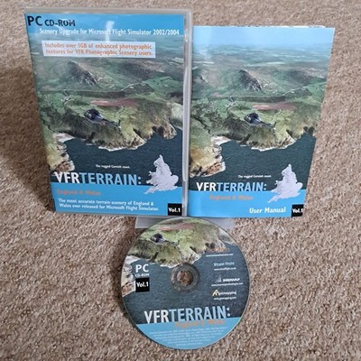 VFR TERRAIN: England & Wales Vol.1 PC CD-ROM Videospiel Landschaft Upgrade