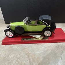 1/43 Solido Hispano-Suiza 1926 Green/Black Diecast Model Car w/ Display Stand